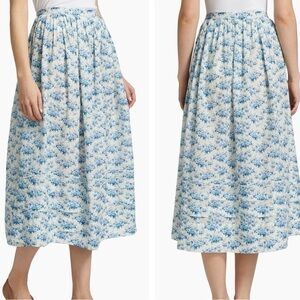 Doen Marcie Skirt in Blue Rosier Floral